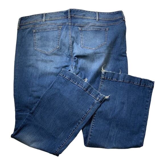 Torrid Jeans Womens Plus Size 24T Tall Whiskers Stretch Medium Wash Denim - Picture 6 of 11